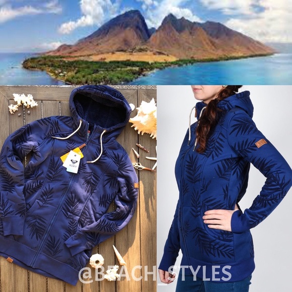 Roxy Jackets & Blazers - 🌴🔆ROXY- FROST PRINTED ZIP UP HOODIE SWEATER🔆🌴